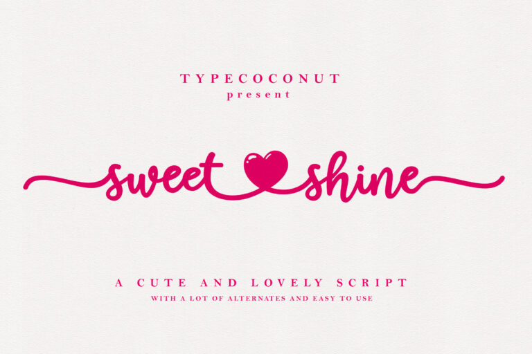 Sweetshine - Craft Font