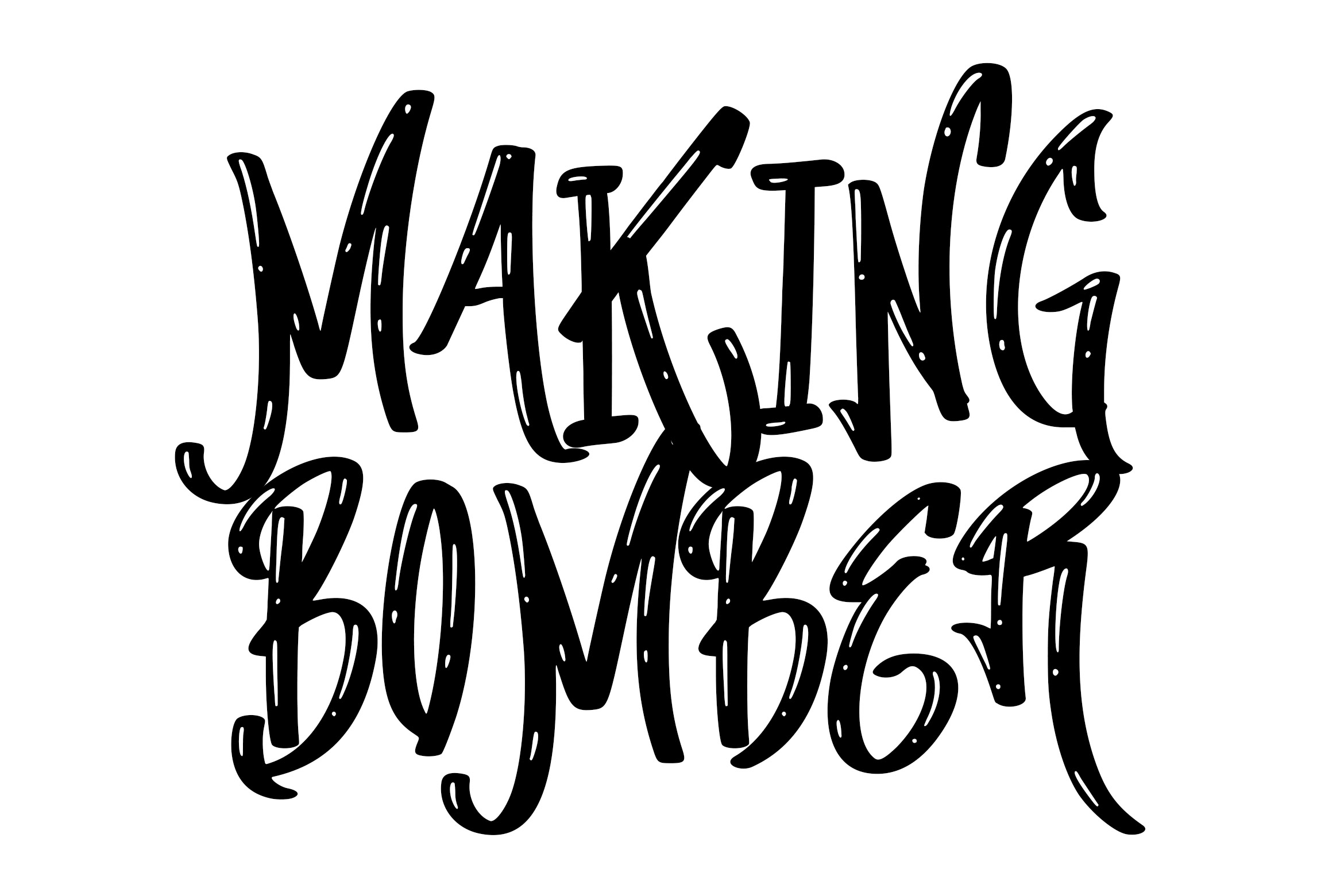 Making Bomber Graffiti Font