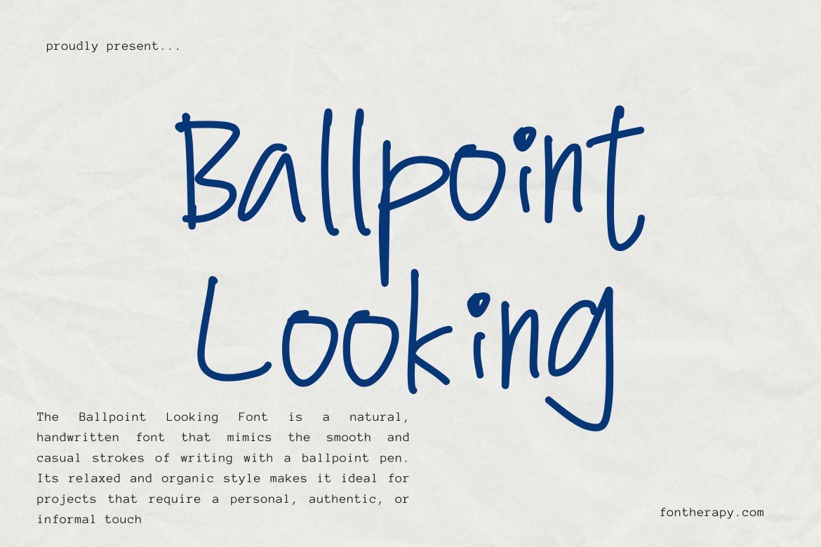 Ballpoint Looking
