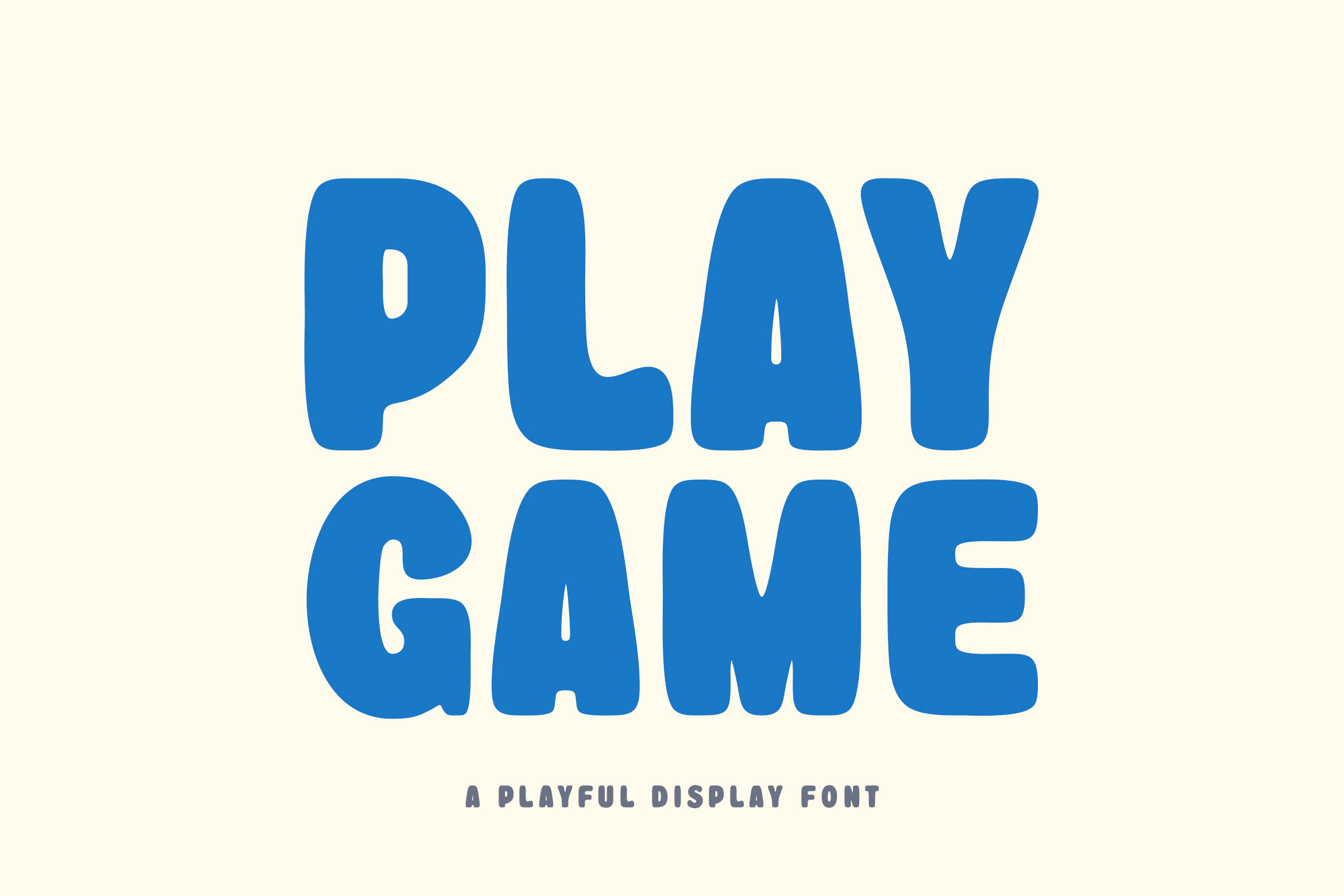 Play Game - Playful Font