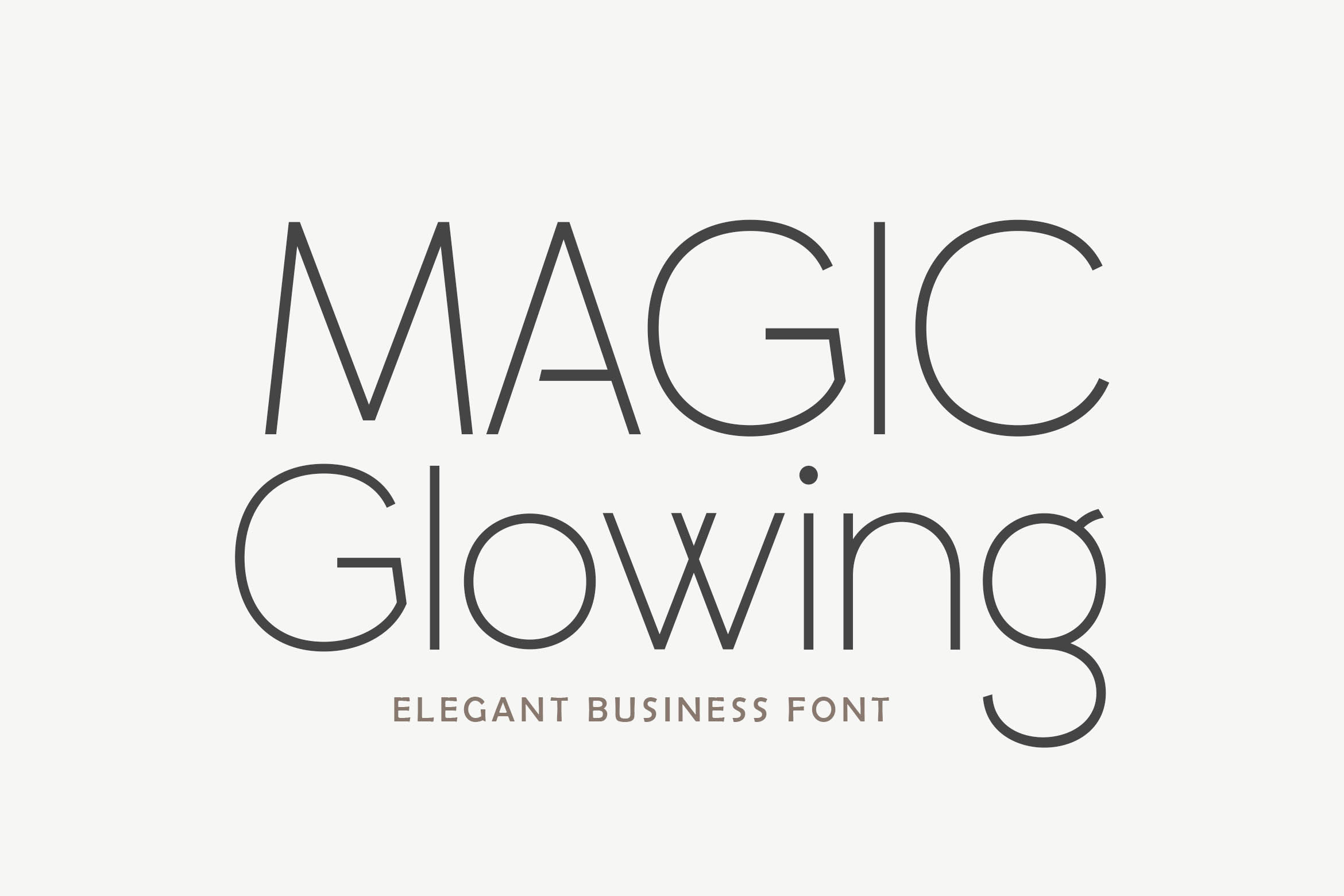 Magic Glowing - Business Font