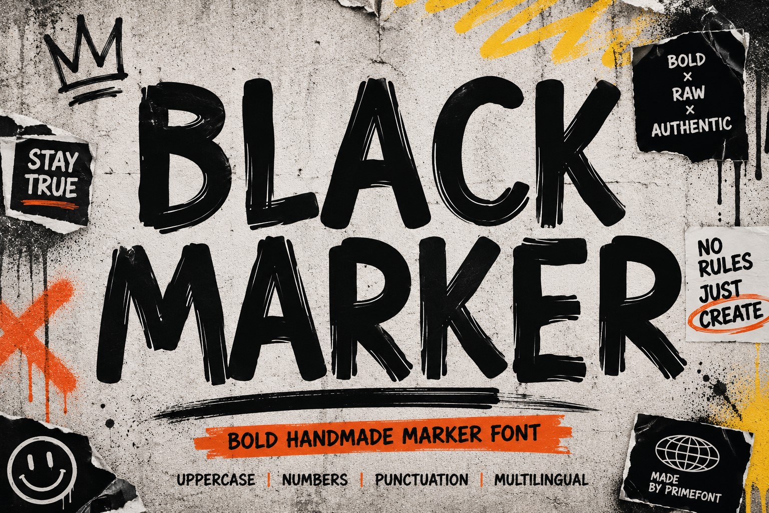 Black Marker - Urban Font